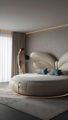 Cama luxe bege