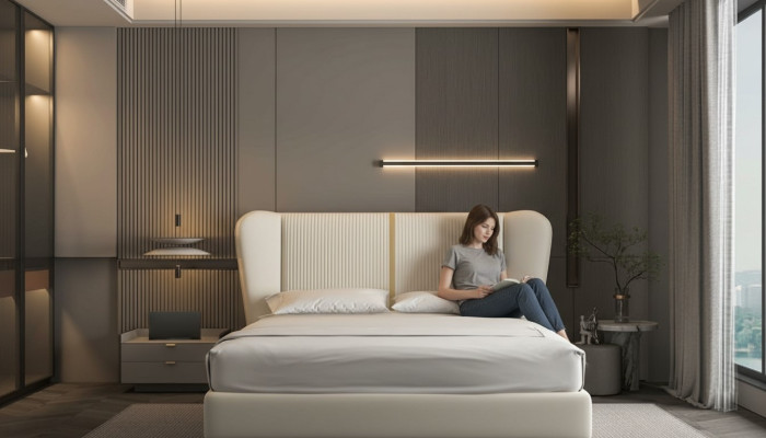 Cama de tecido moderna