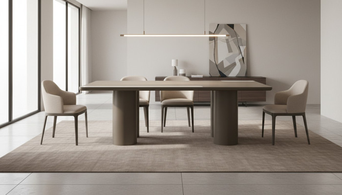 Mesa de jantar moderna e elegante