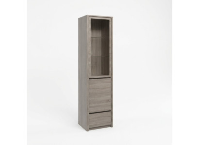 Elegante moderna vitrine cinza