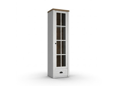 Moderno armário vitrificado branco