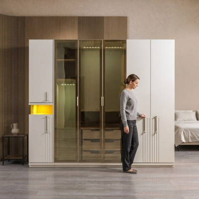 Moderno armário de 251 cm