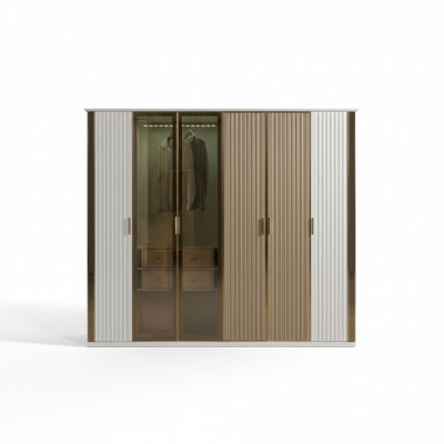Moderno e luxuoso armário de vidro, 234 cm