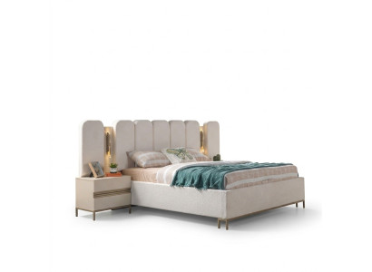 Conjunto de roupa de cama suave para o quarto, conjunto de 3 peças com 2 mesas de cabeceira