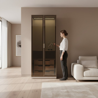 Armário modular moderno com design prático