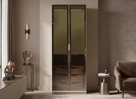 Armário modular moderno com design prático