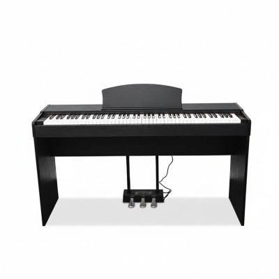 Piano digital elegante com som potente e funções modernas