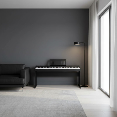 Piano digital inovadora com display LED e controle por toque