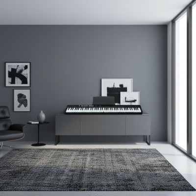 Piano digital portátil com 88 teclas: Bluetooth, conexão de aplicativo e conexão de microfone