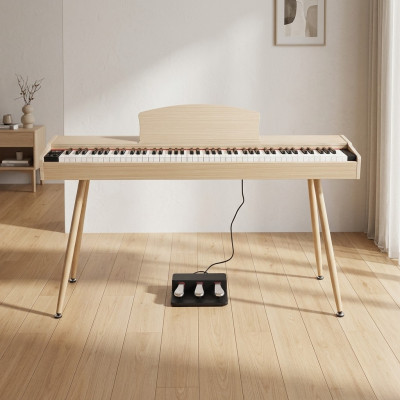 Piano digital para uso doméstico 135 cm bege