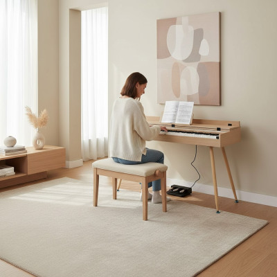 Piano digital Spilgts em bege para casa