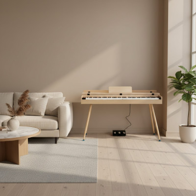 Piano digital Spilgts em bege para casa