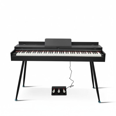 Piano digital brilhante preta para casa