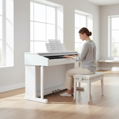 Piano digital Stage Piano Brillo na cor branca