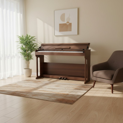 Piano digital para uso doméstico 137 cm marrom