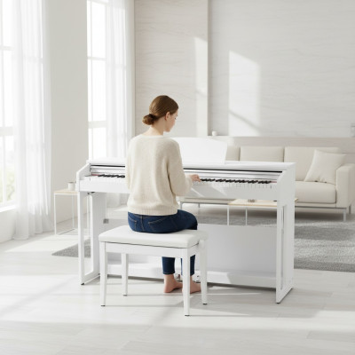 Piano digital para casa Piano digital 138 cm Branco