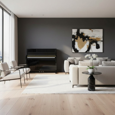 Piano digital para uso doméstico 137cm Preto