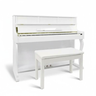 Piano digital branco oferece criatividade e estilo sem limites