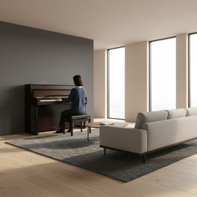 Piano digital preta, ótima experiência de aprendizado