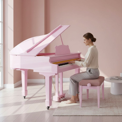 Piano digital rosa