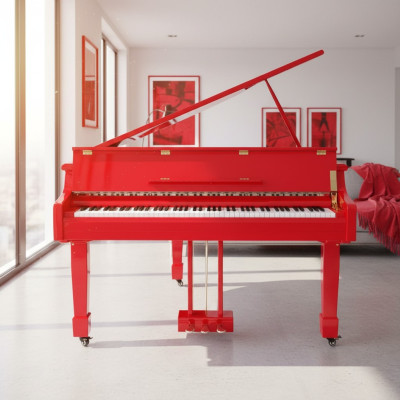 Piano digital vermelho