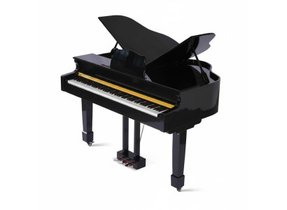 Piano preta brilhante