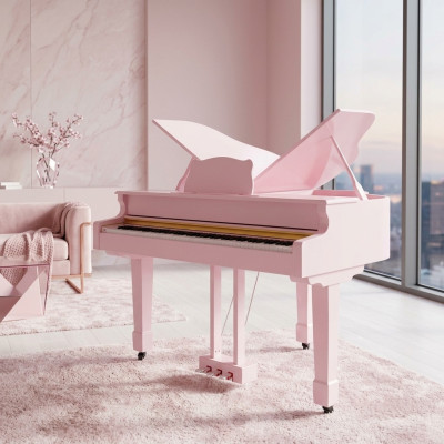 Piano digital rosa