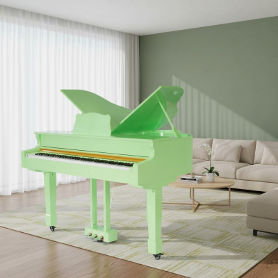 Piano digital com superfície brilhante