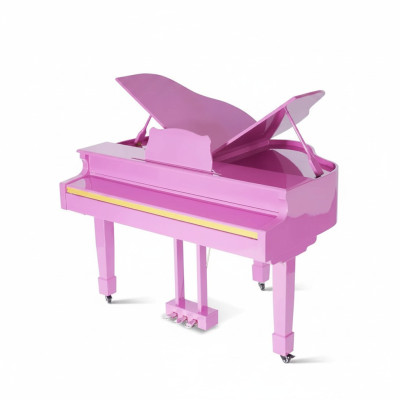 Piano digital brilhante em rosa