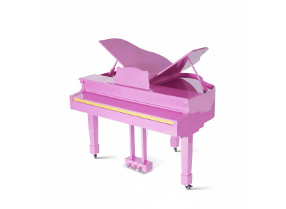 Piano digital brilhante em rosa