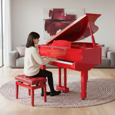 Piano digital com superfície brilhante