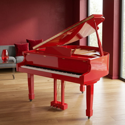 Piano digital com superfície brilhante