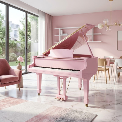 Piano digital rosa