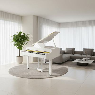Piano branco brilhante