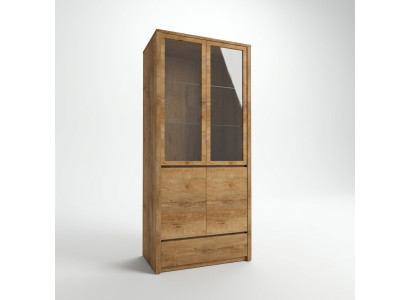 Vitrine com portas e gaveta