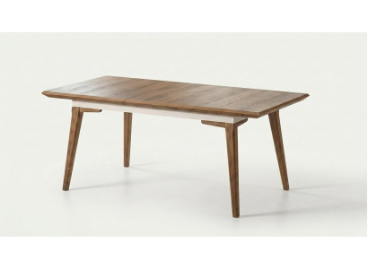 Tisch Stil modern braun rechteckig praktisch Wohnzimmer ausklappbar