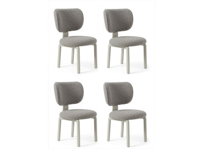 Stuhl set grau Armlehnen modern elegant Esszimmer Minimalismus