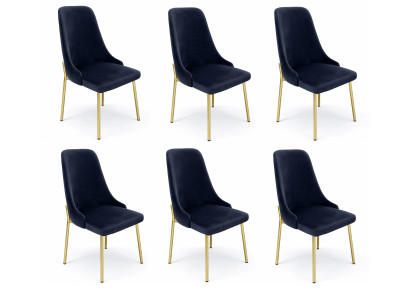 Stühle Stil modern blau bequem Esszimmer komfortabel weich
