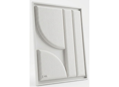 Wandpaneel Wandbild Relief 3D Wanddeko Beige Luxus Modern Design