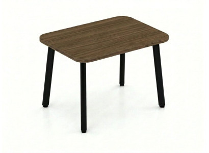 Wohnzimmer Couchtisch modern Holzoptik Braun stabilen Beinen