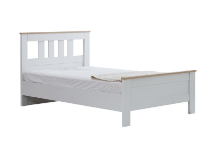 Weißes Bett Holzbett Jugendbett Minimalismus Jugendzimmer Schlafzimmer modern