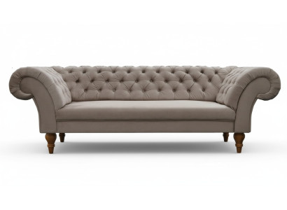 CHESTERFIELD SOFA COUCH STOFF SOFAGARNITUR TEXTIL 3 SITZER NEU MADE IN EU