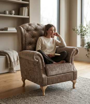 Sessel Couch Sofa Fernsehsessel Lounge Polster Ohrensessel Paris Lux