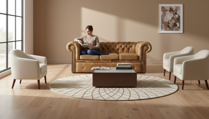 Chesterfield Designer Sofa Couch Polster Garnitur 3 Sitzer Napoli Sofas Möbel