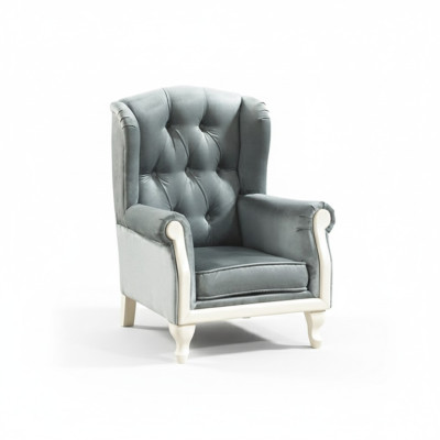 Chesterfield Ohrensessel Sessel Polster Fernseh Büro Couch leder Textil