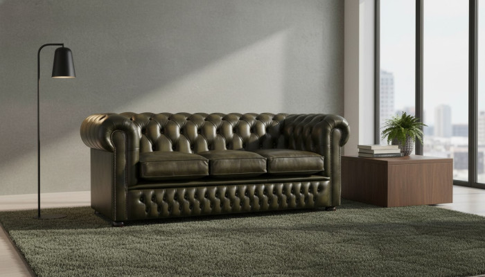 Chesterfield 3 Sitzer XXL Polster Sitz Couch Sofa Garnitur Big Couchen 2016-06