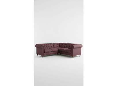 Chesterfield Ecksofa Couch Designer Polster Ecke Textil Sofa Garnitur 1013-14