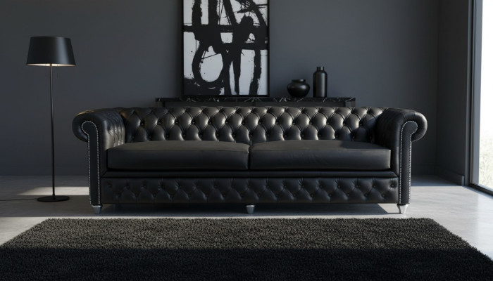 Chesterfield 3 Sitzer XXL Polster Sitz Couch Sofa Garnitur Big Couchen 2016-22