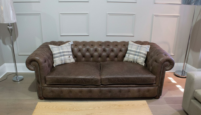 Chesterfield 3 Sitzer XXL Polster Sitz Couch Sofa Garnitur Big Couchen 2016-26