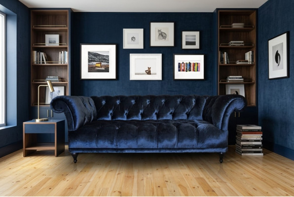 Chesterfield Sofa Polster Designer Couchen Sofas Garnitur Textil Stoff Textil 10